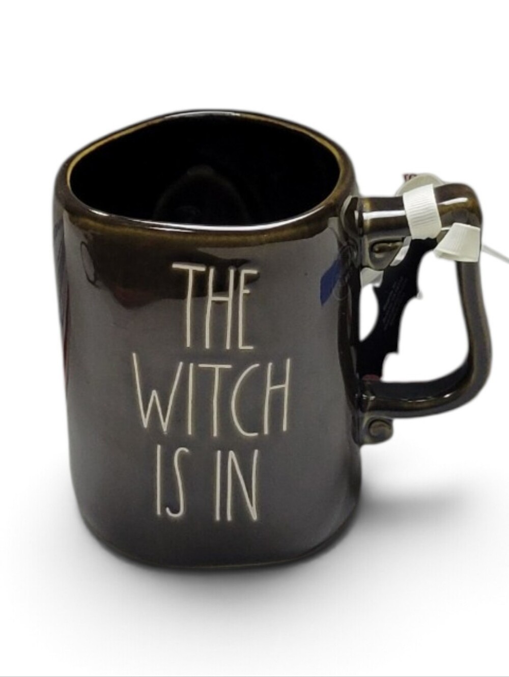 RAE DUNN The Witch Is In Black Cat Halloween Mug